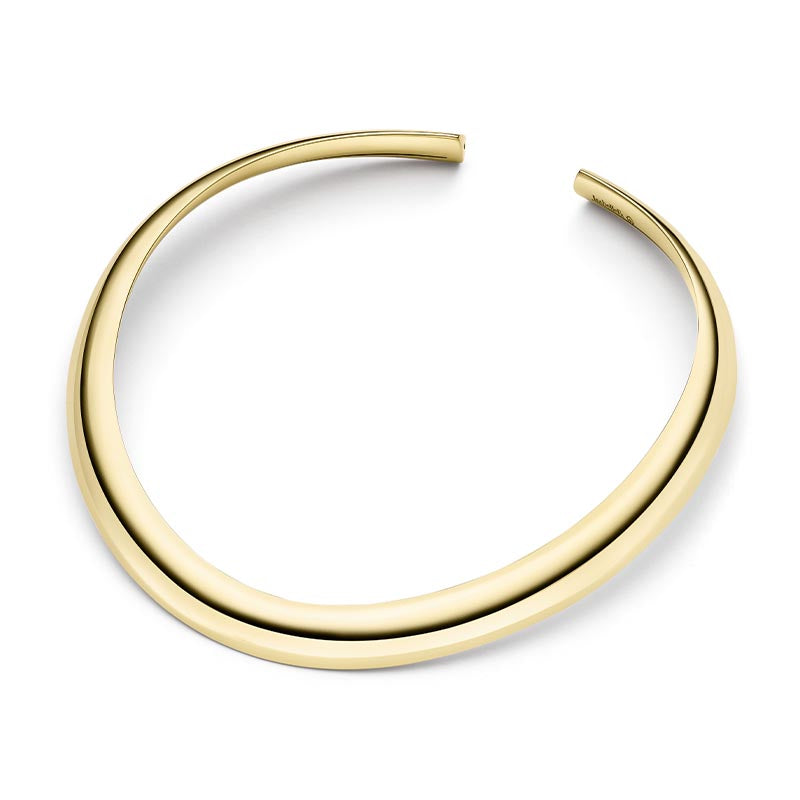 IsabelleFa Yellow Gold Flix.Flex 14mm Navette Collar