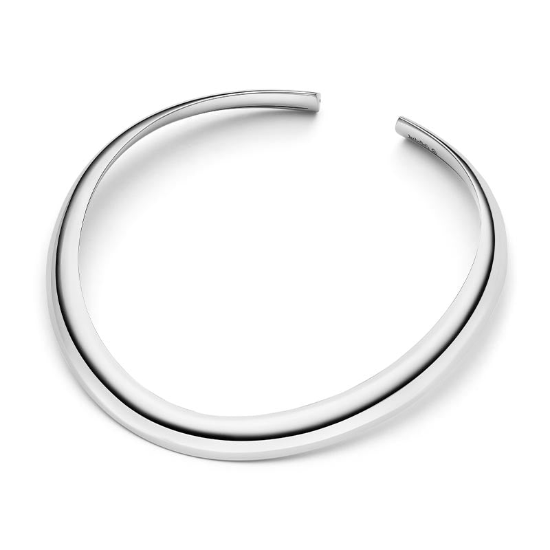 IsabelleFa White Gold Flix.Flex 14mm Navette Collar