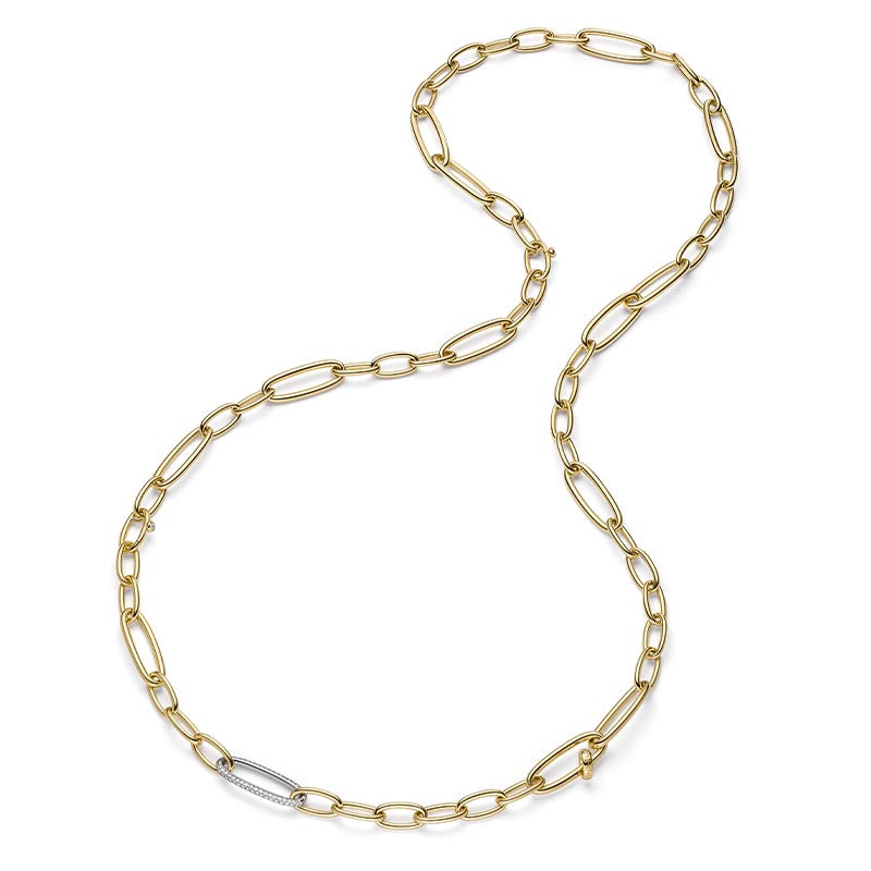 IsabelleFa Yellow Gold Dorique 11 Pavé Necklace & Bracelet Set