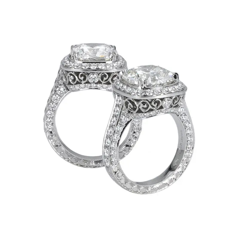 Jack Kelége Heritage Platinum Diamond Engagement Ring (Semi-Mount)