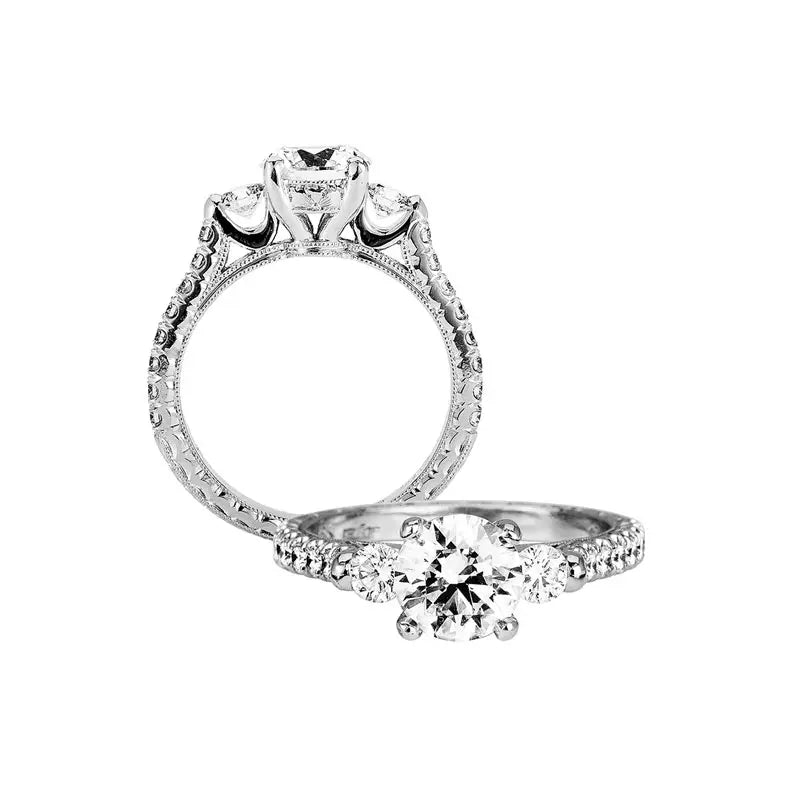 Jack Kelége Grace White Gold Engagement Ring (Semi-Mount)