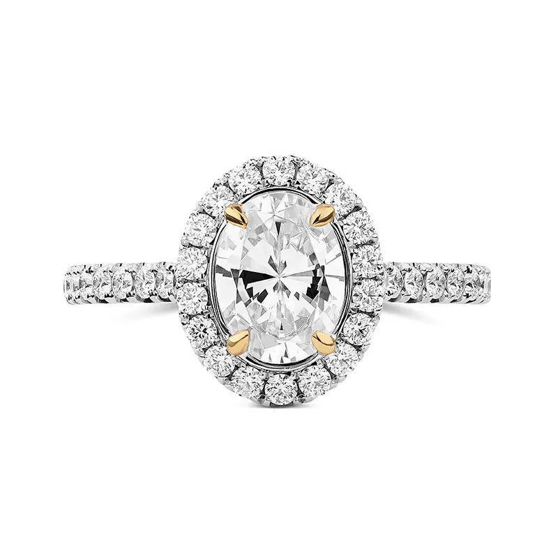 Jack Kelége Imperial Silhouette White Gold Engagement Ring (Semi-Mount)
