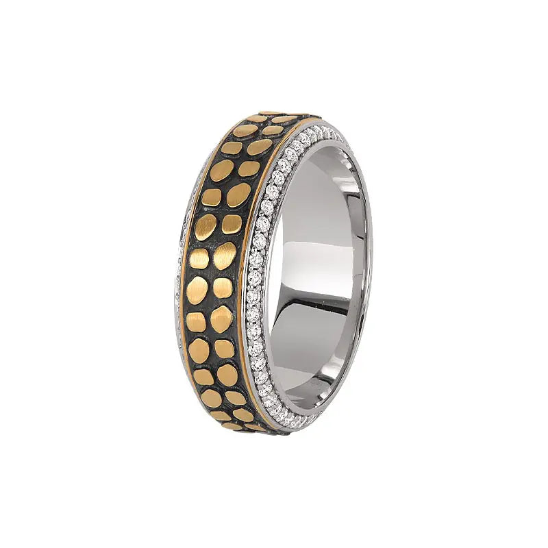 Jack Kelége Men's Rose & White Gold Diamond Ring