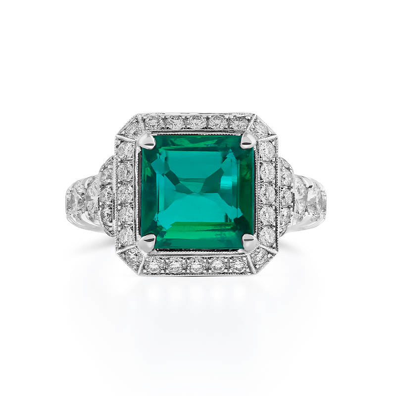 Jack_Kelege_Platinum_Emerald_and_Diamond_Ring_KPR731_FRONT