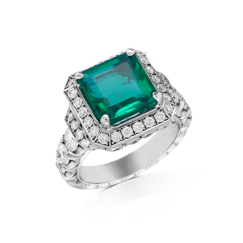 Jack_Kelege_Platinum_Emerald_and_Diamond_Ring_KPR731_TOP