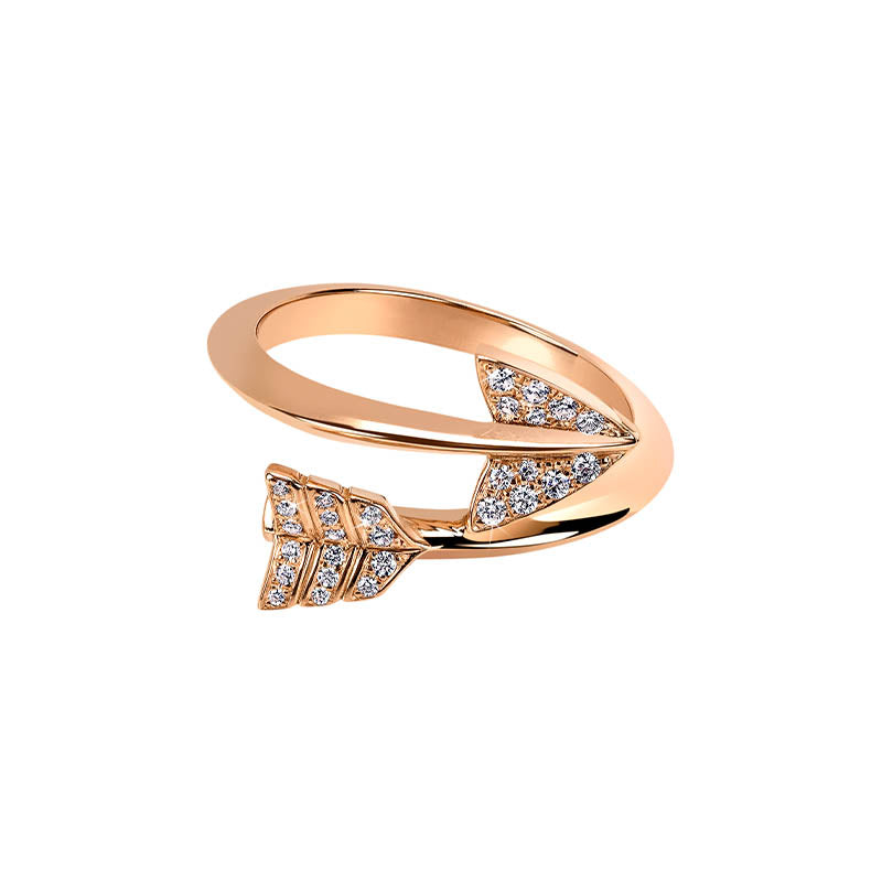 Jacob & Co. Rose Gold & Diamond Super Arrow Ring