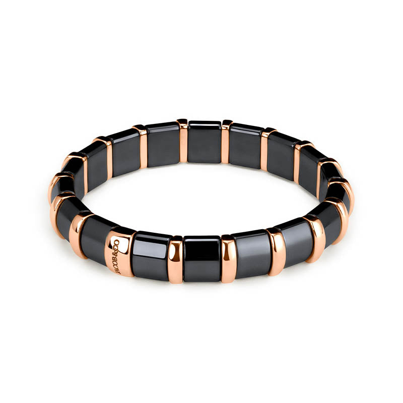 Jacob & Co. Rose Gold & Hematite Bracelet