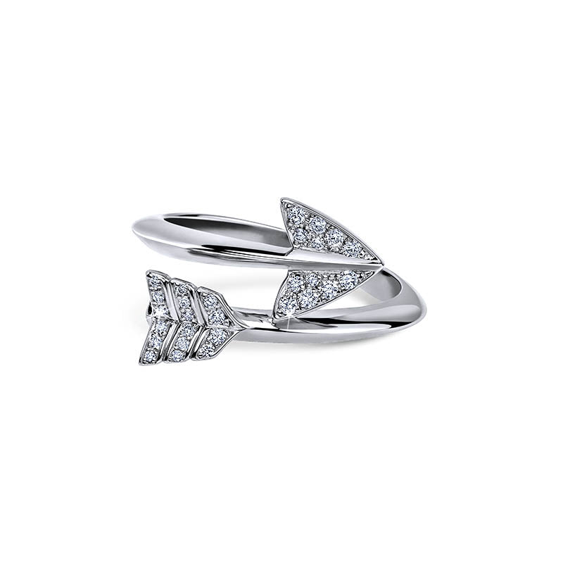 Jacob & Co. White Gold & Diamond Super Arrow Ring
