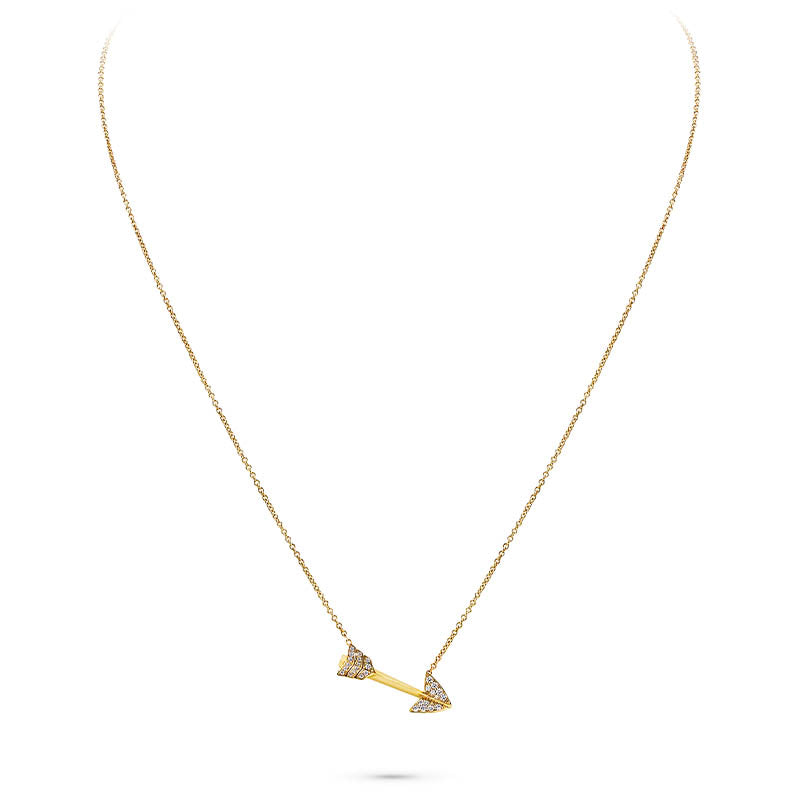 Jacob & Co. Yellow Gold & Diamond Super Arrow Pendant