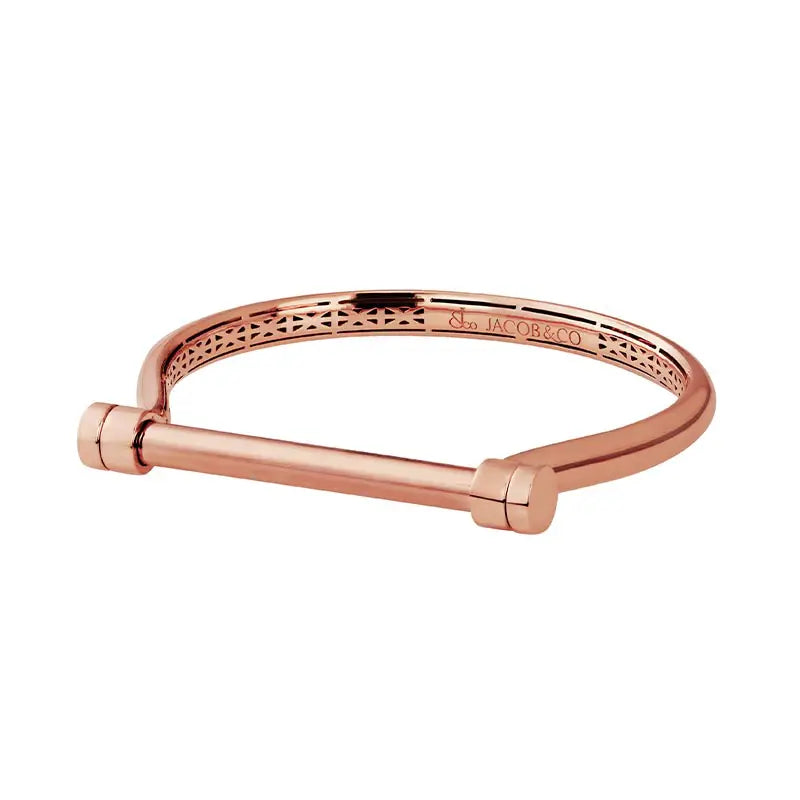 Jacob & Co. Estribo Rose Gold Bangle