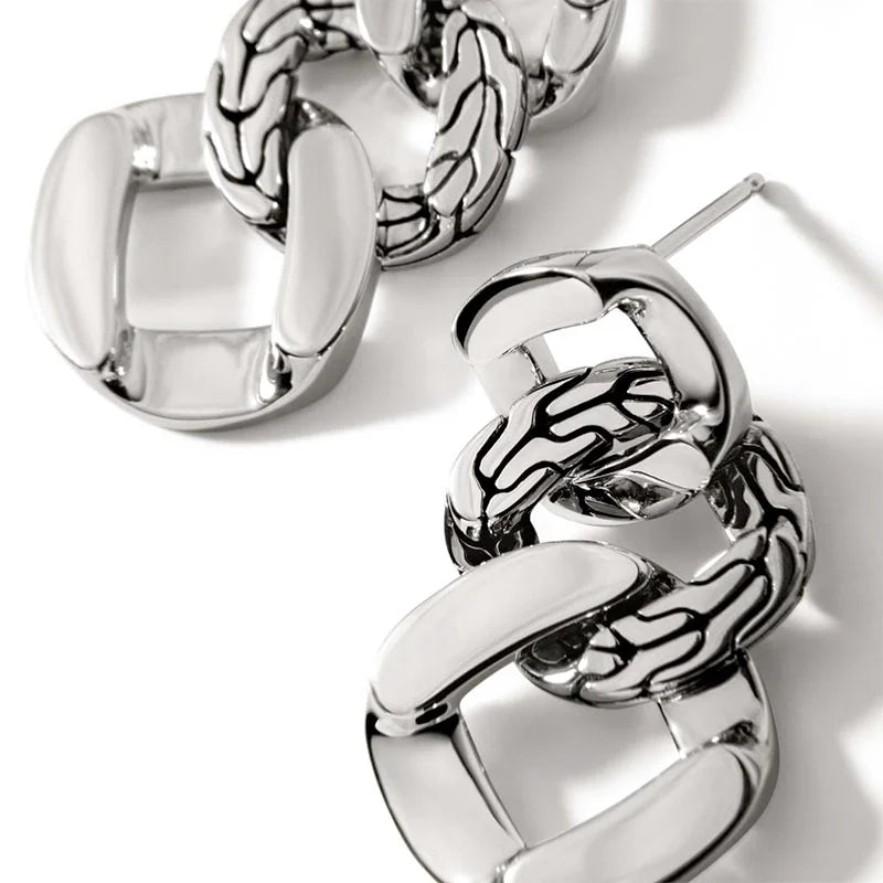 John Hardy Earrings EB900998 closeup