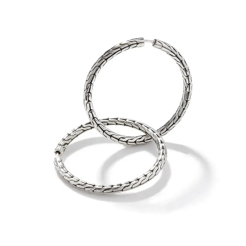 John Hardy Classic Chain Medium Hoop Earrings