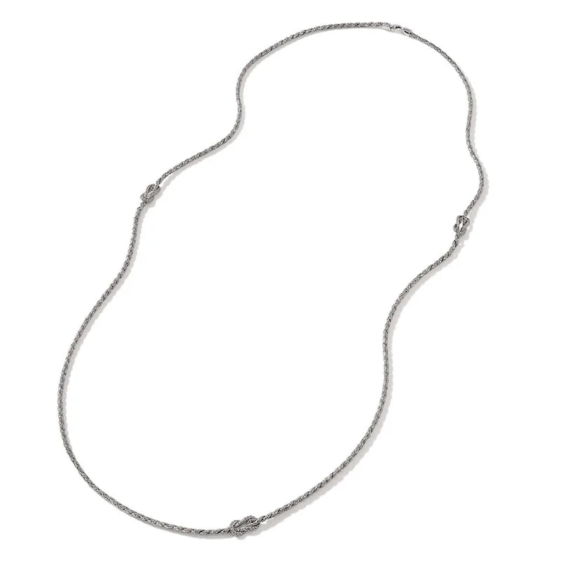 John Hardy 1.8mm Classic Chain Love Knot Long Necklace