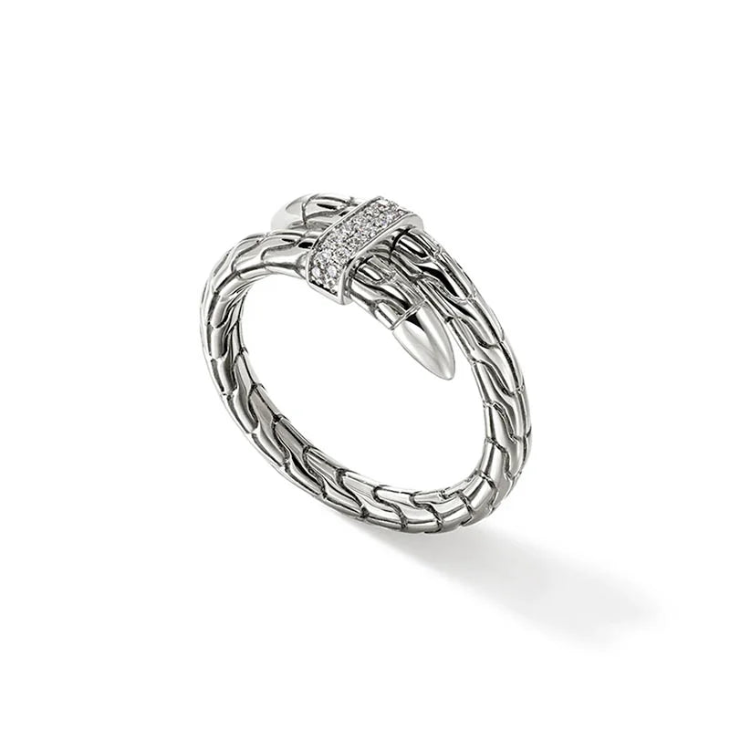 John Hardy Spear Wrap Diamond Ring