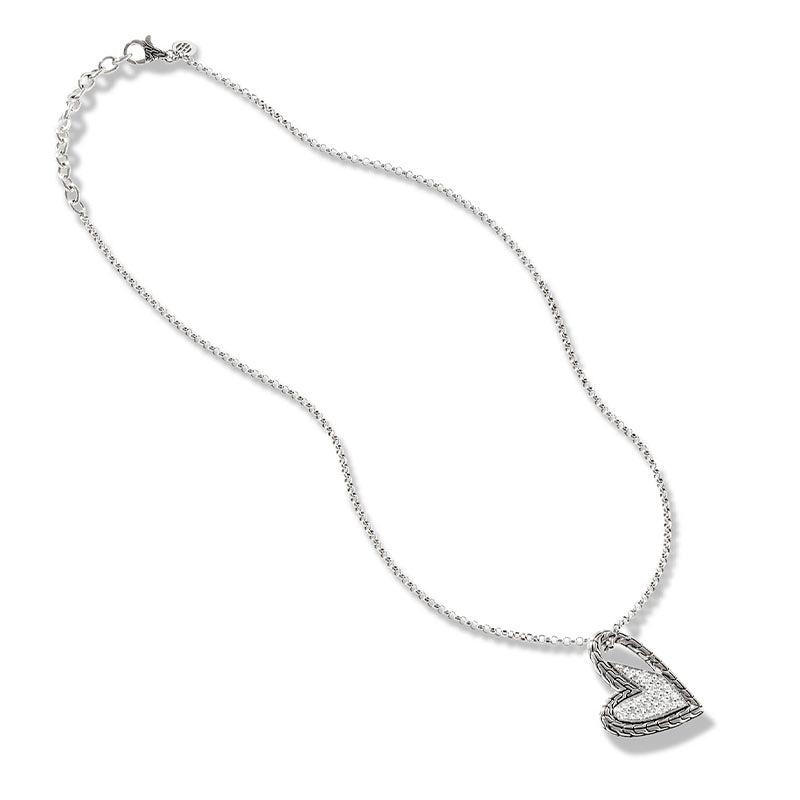 John Hardy Classic Chain Manah Heart Necklace