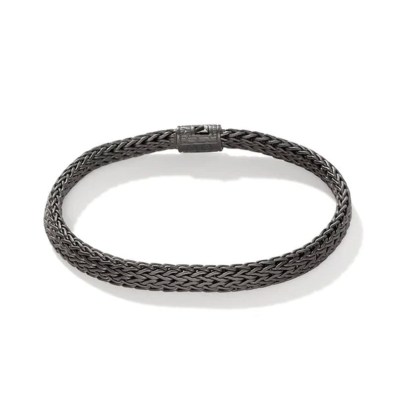 John Hardy Sterling Silver 6.5mm Dark Icon Bracelet