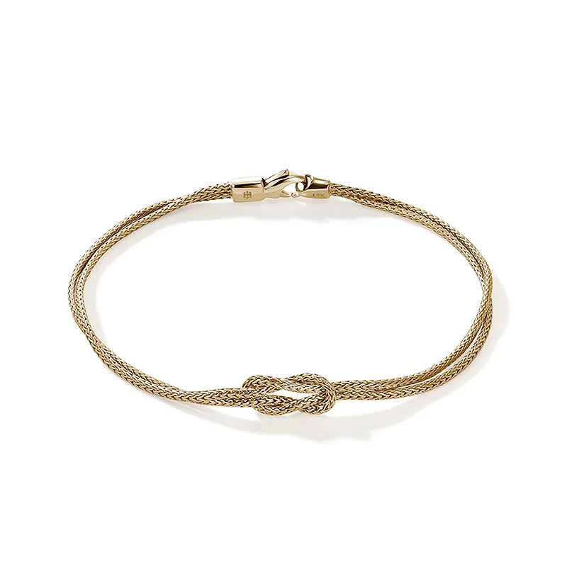 John Hardy 1.8mm Yellow Gold Love Knot Bracelet