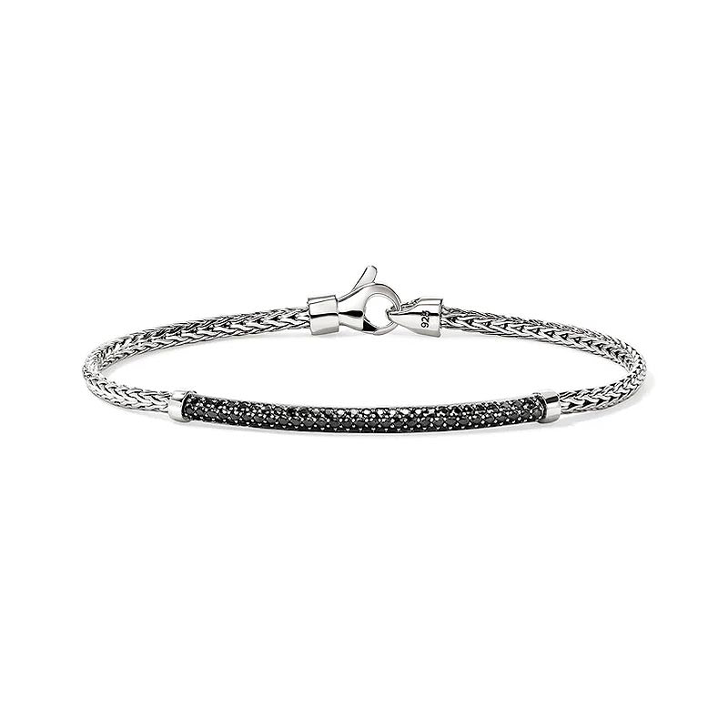 John Hardy Sterling Silver & Black Sapphire 2.5mm Essentials Bracelet