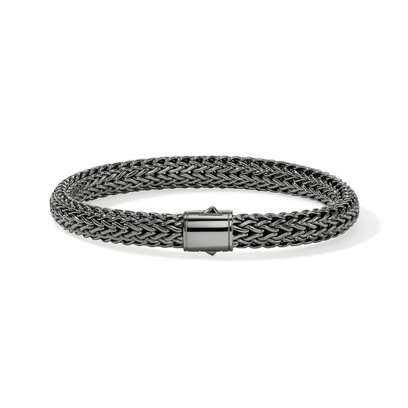 John Hardy Dark Sterling Silver 7.5mm Icon Bracelet