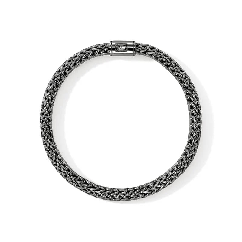 John Hardy Dark Sterling Silver 7.5mm Icon Bracelet