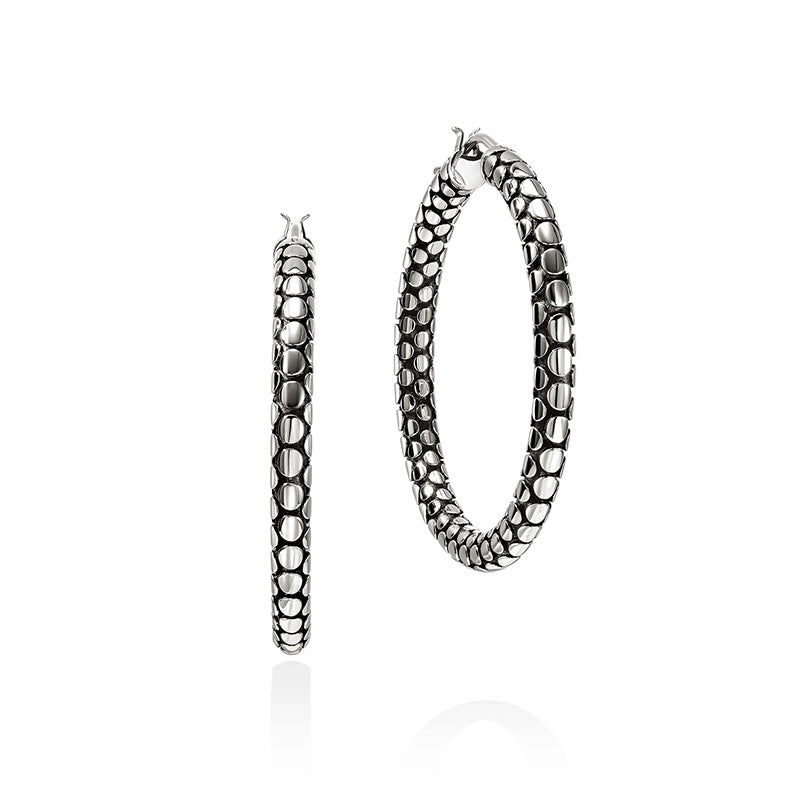 John Hardy Dot Sterling Silver Hoop Earrings