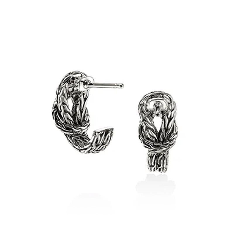 John Hardy Sterling Silver 13mm Love Knot Earrings