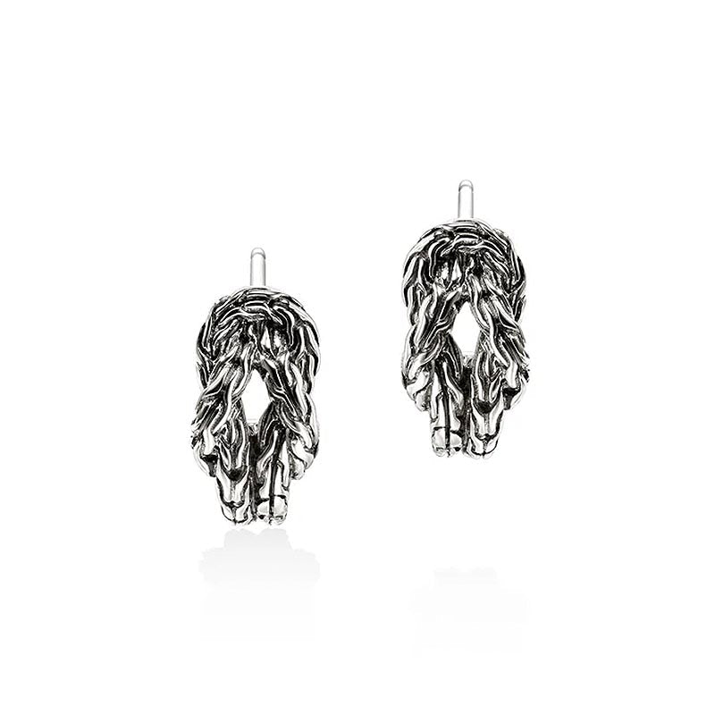 John Hardy Sterling Silver 13mm Love Knot Earrings