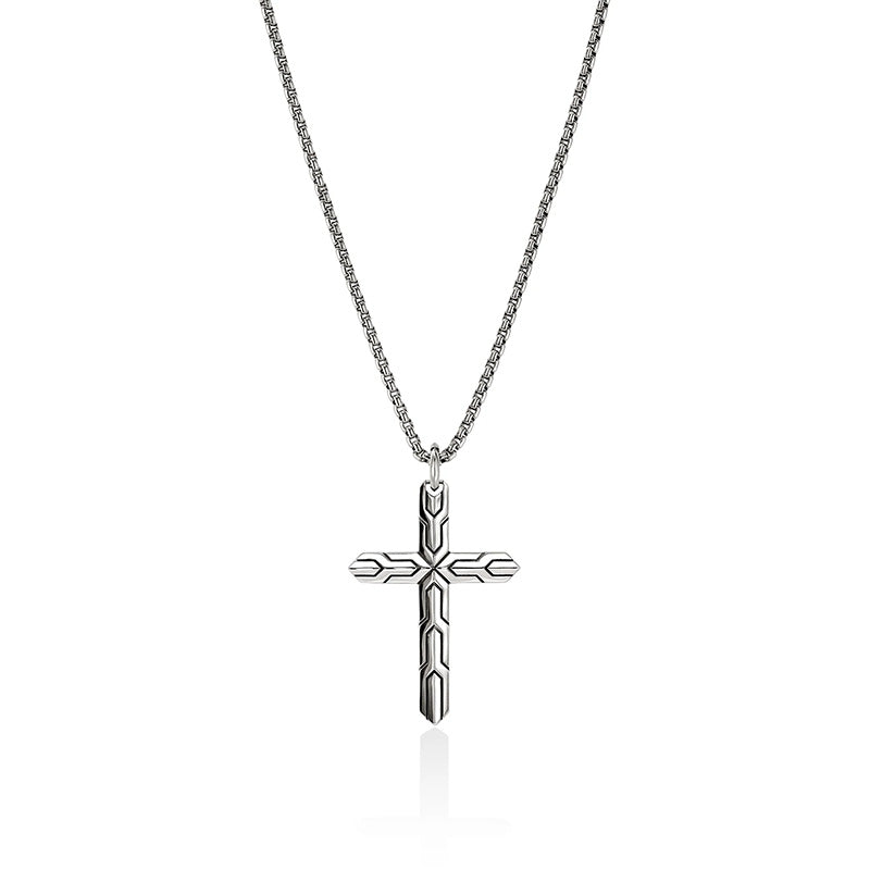 John Hardy Icon 50 Sterling Silver Cross Pendant