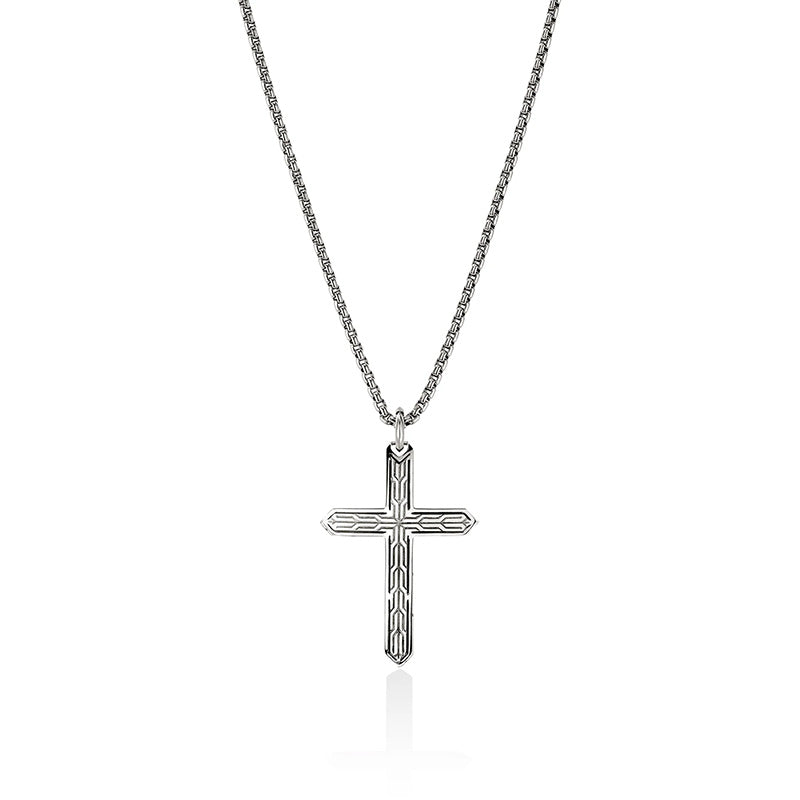 John Hardy Icon 50 Sterling Silver Cross Pendant