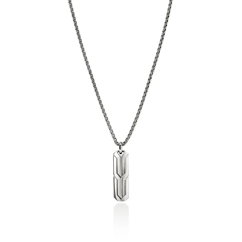 John Hardy Icon 50 Sterling Silver Tag Pendant