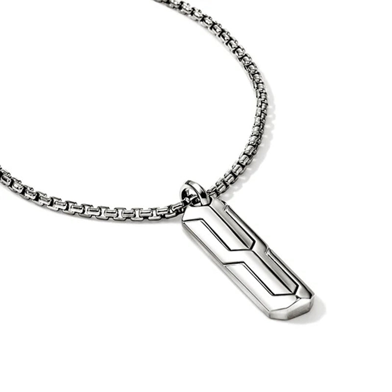 John Hardy Icon 50 Sterling Silver Tag Pendant