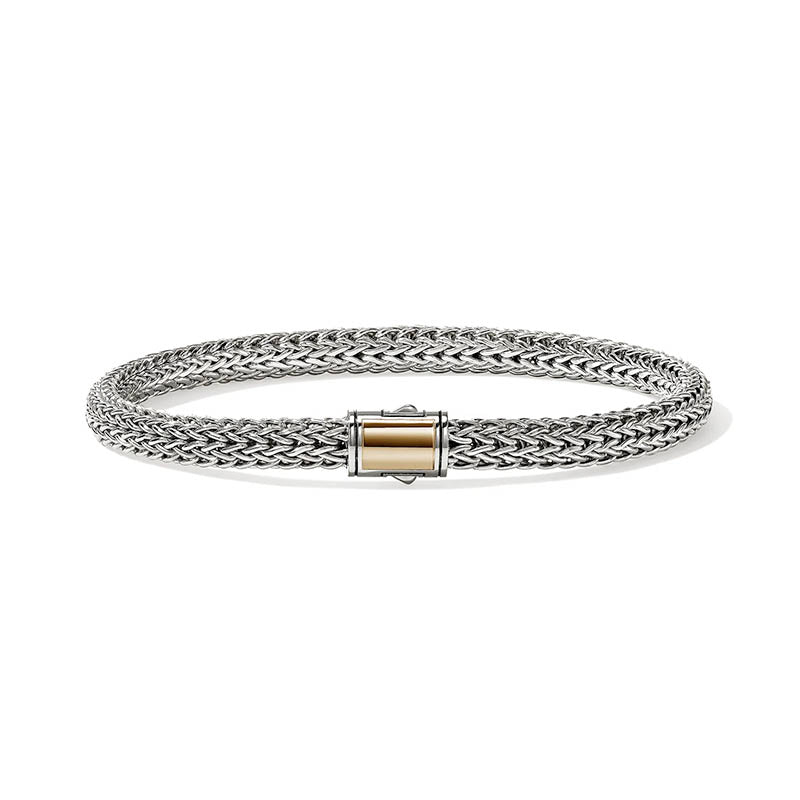 John Hardy Icon 5mm Sterling Silver & Yellow Gold Bracelet