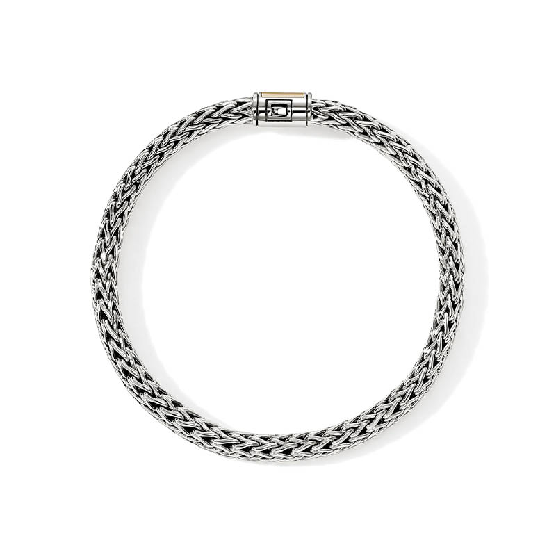 John Hardy Icon 6.5mm Sterling Silver & Yellow Gold Bracelet