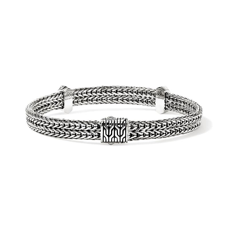 John Hardy Icon Sterling Silver & Diamond 6mm Bracelet