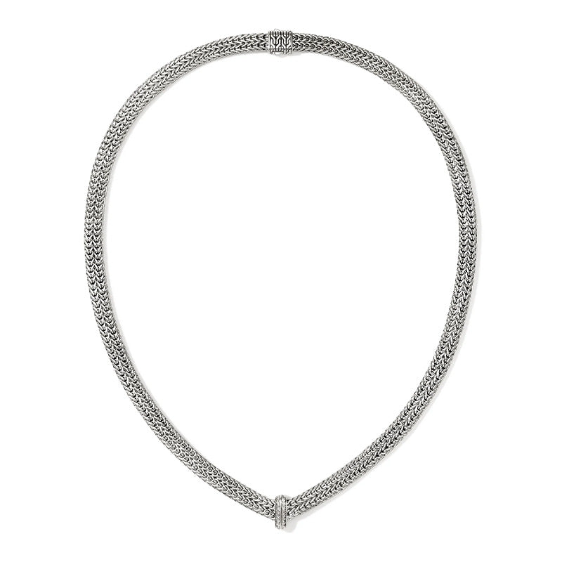 John Hardy Icon Sterling Silver & Diamond 6mm Link Necklace