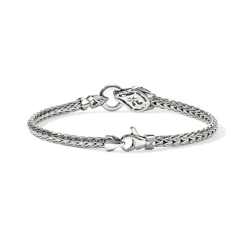 John Hardy Naga Sterling Silver & Diamond Bracelet