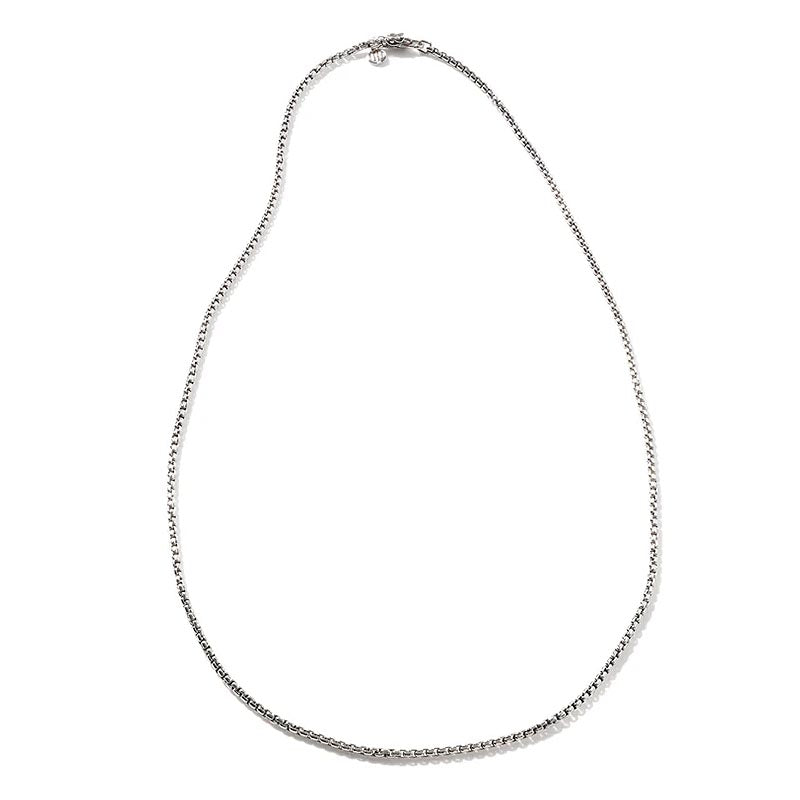 John Hardy Sterling Silver 2.7mm Naga Box Necklace