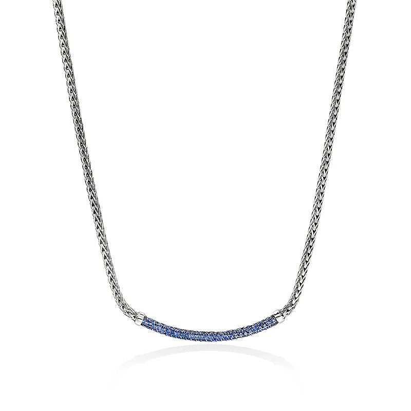 John Hardy Sterling Silver & Blue Sapphire Essentials Necklace