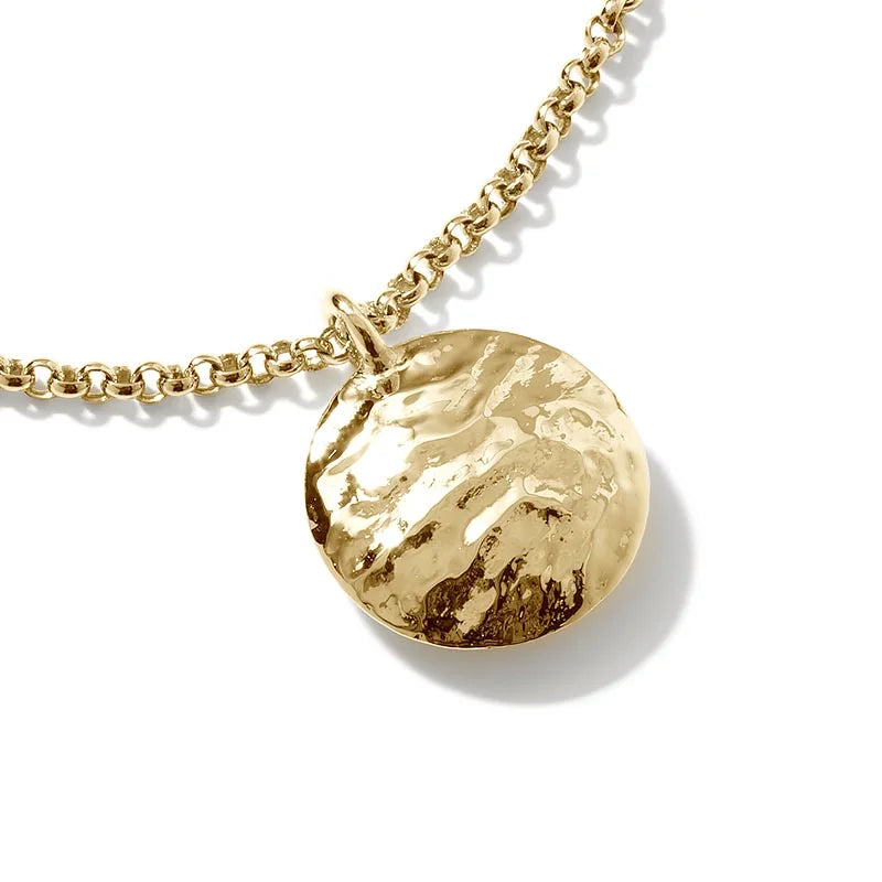 John Hardy Reticulated Yellow Gold Necklace