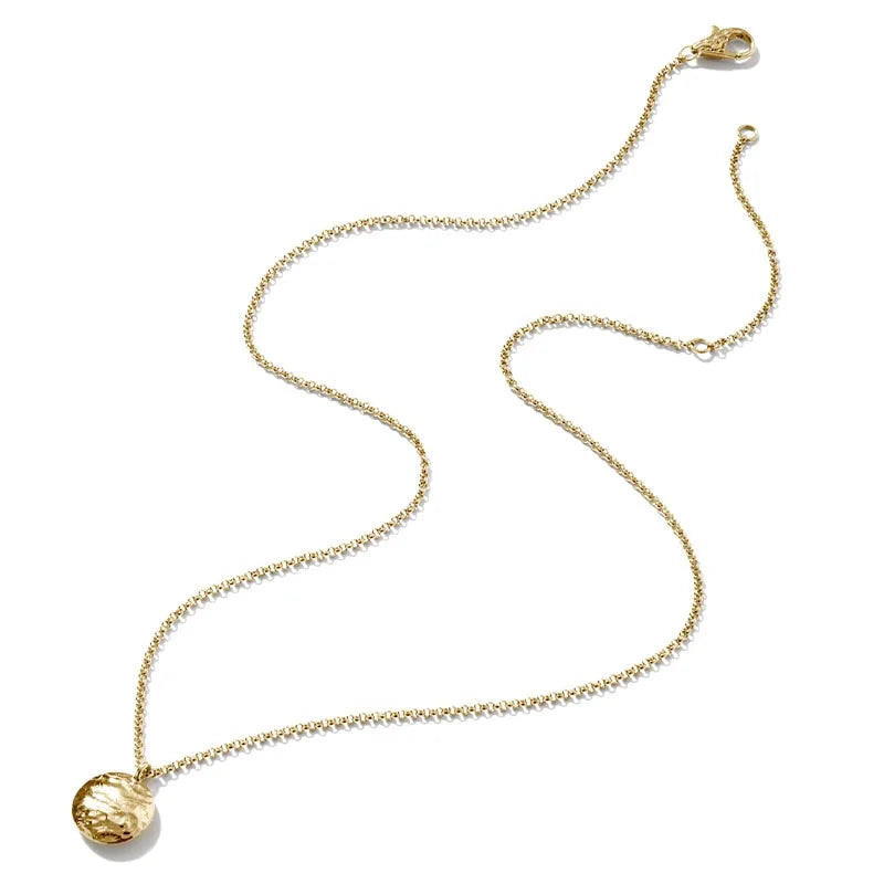 John Hardy Reticulated Yellow Gold Necklace