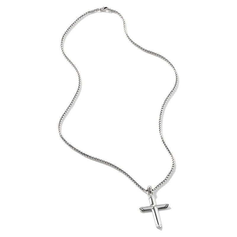 John Hardy Sterling Silver Icon Cross Pendant