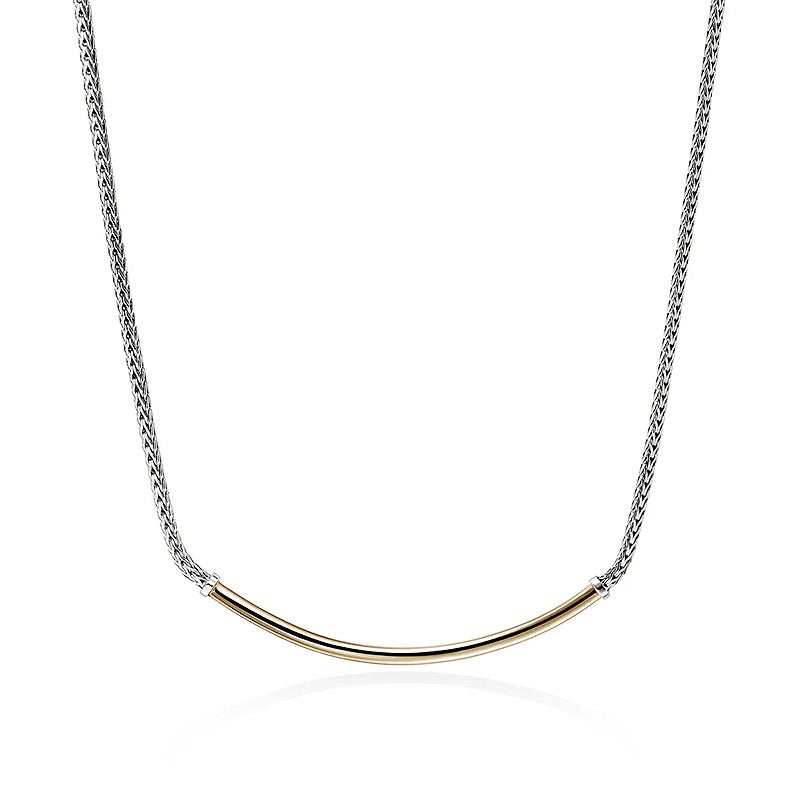 John Hardy Sterling Silver & Yellow Gold Essentials Necklace