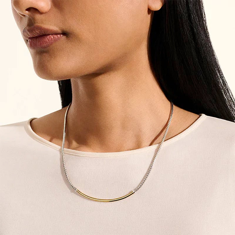 John Hardy Sterling Silver & Yellow Gold Essentials Necklace