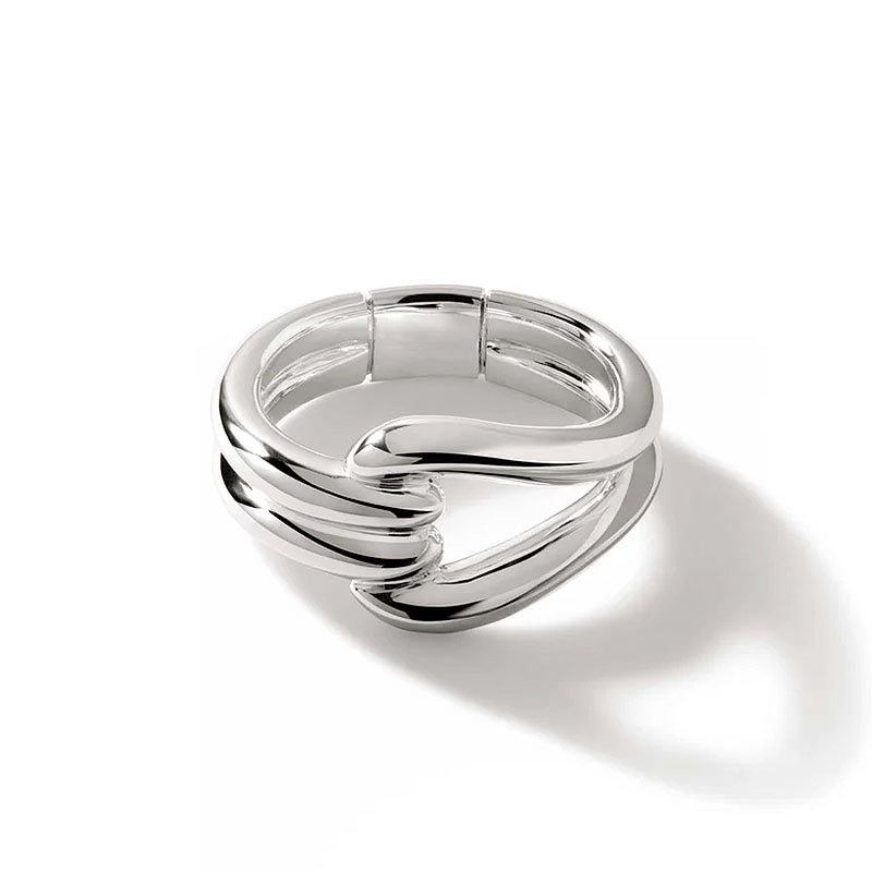 John Hardy Sterling Silver Surf Ring