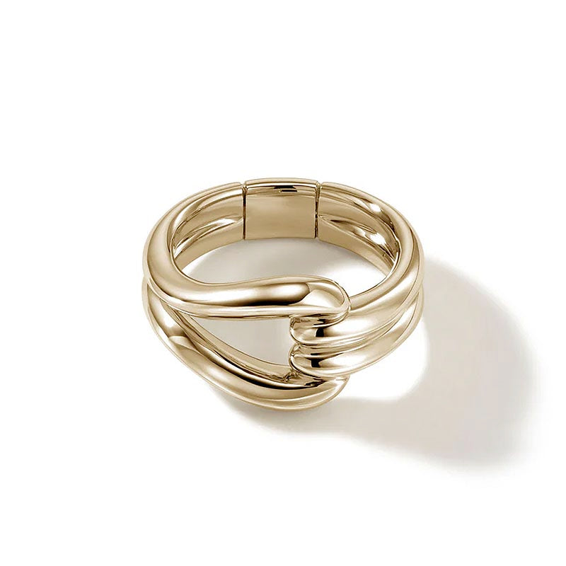 John Hardy Yellow Gold Surf Ring