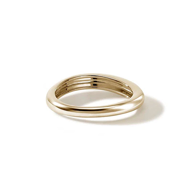 John Hardy Yellow Gold Slim Surf Ring