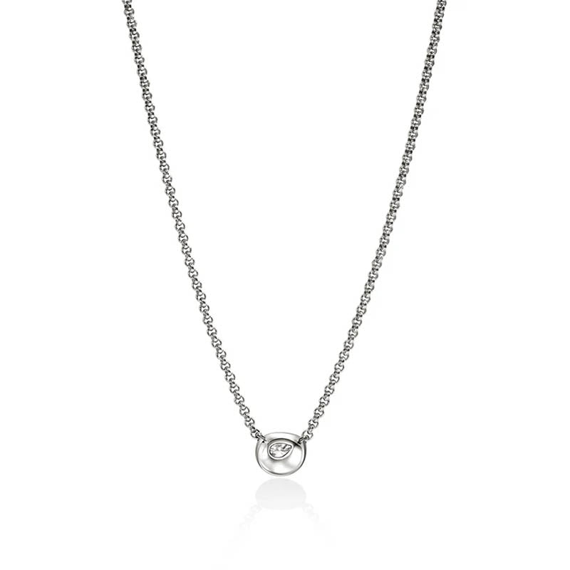 John Hardy Sterling Silver Infinite Love Knot Station Necklace