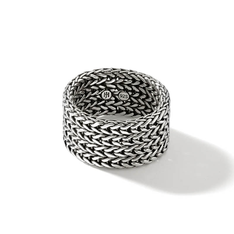John Hardy Sterling Silver 12mm Icon Link Chain Ring