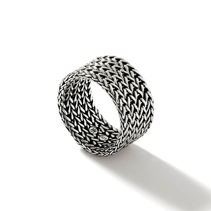John Hardy Sterling Silver 12mm Icon Link Chain Ring