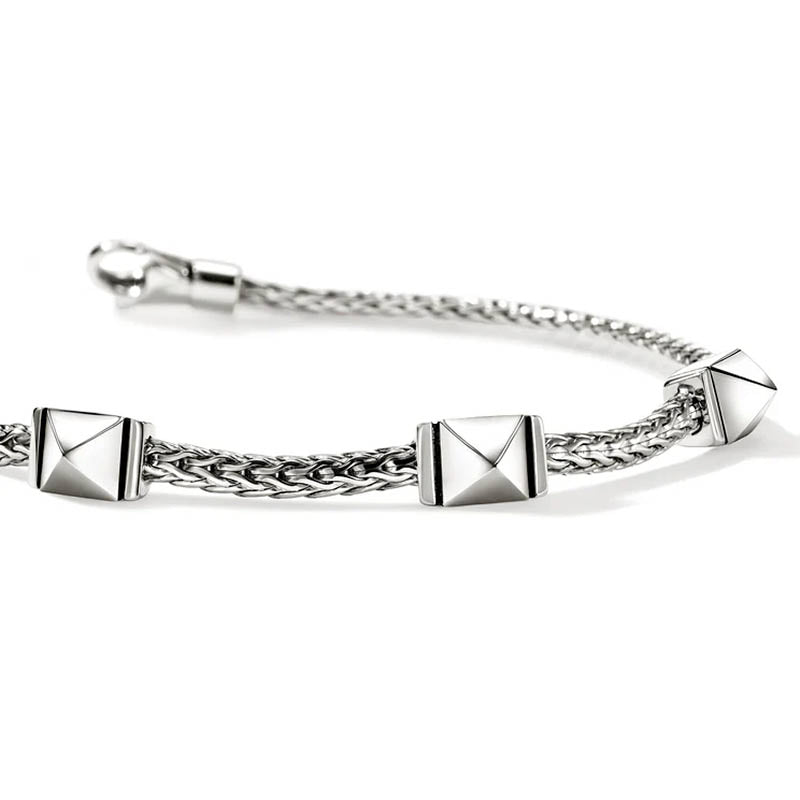 John Hardy Sterling Silver 2.5mm Icon Stud Bracelet